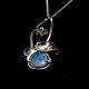 Lady Kalani 925 silver Opal doublet necklace - thumbnail 5 click to replace large image