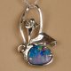 Lady Kalani 925 silver Opal doublet necklace - thumbnail 7 click to replace large image