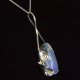 Lady Pamela 925 silver Opal necklace - thumbnail 3 click to replace large image