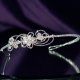 Lady Rosaleen handmade Swarovski pearl flower bridal headband - thumbnail 2 click to replace large image