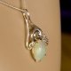Lady Sally 925 silver Opal necklace - thumbnail 11 click to replace large image