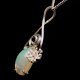 Lady Sally 925 silver Opal necklace - thumbnail 3 click to replace large image