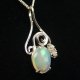Lady Sally 925 silver Opal necklace - thumbnail 5 click to replace large image