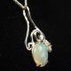 Lady Sally 925 silver Opal necklace - thumbnail 6 click to replace large image