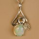 Lady Sally 925 silver Opal necklace - thumbnail 7 click to replace large image