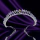 Princess Carmina handmade Swarovski bridal tiara - thumbnail 1 click to replace large image