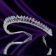 Princess Carmina handmade Swarovski bridal tiara - thumbnail 2 click to replace large image
