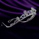 Princess Eleanor handmade Swarovski bridal tiara - thumbnail 3 click to replace large image