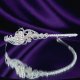 Princess Laura floral Swarovski bridal headband - thumbnail 3 click to replace large image